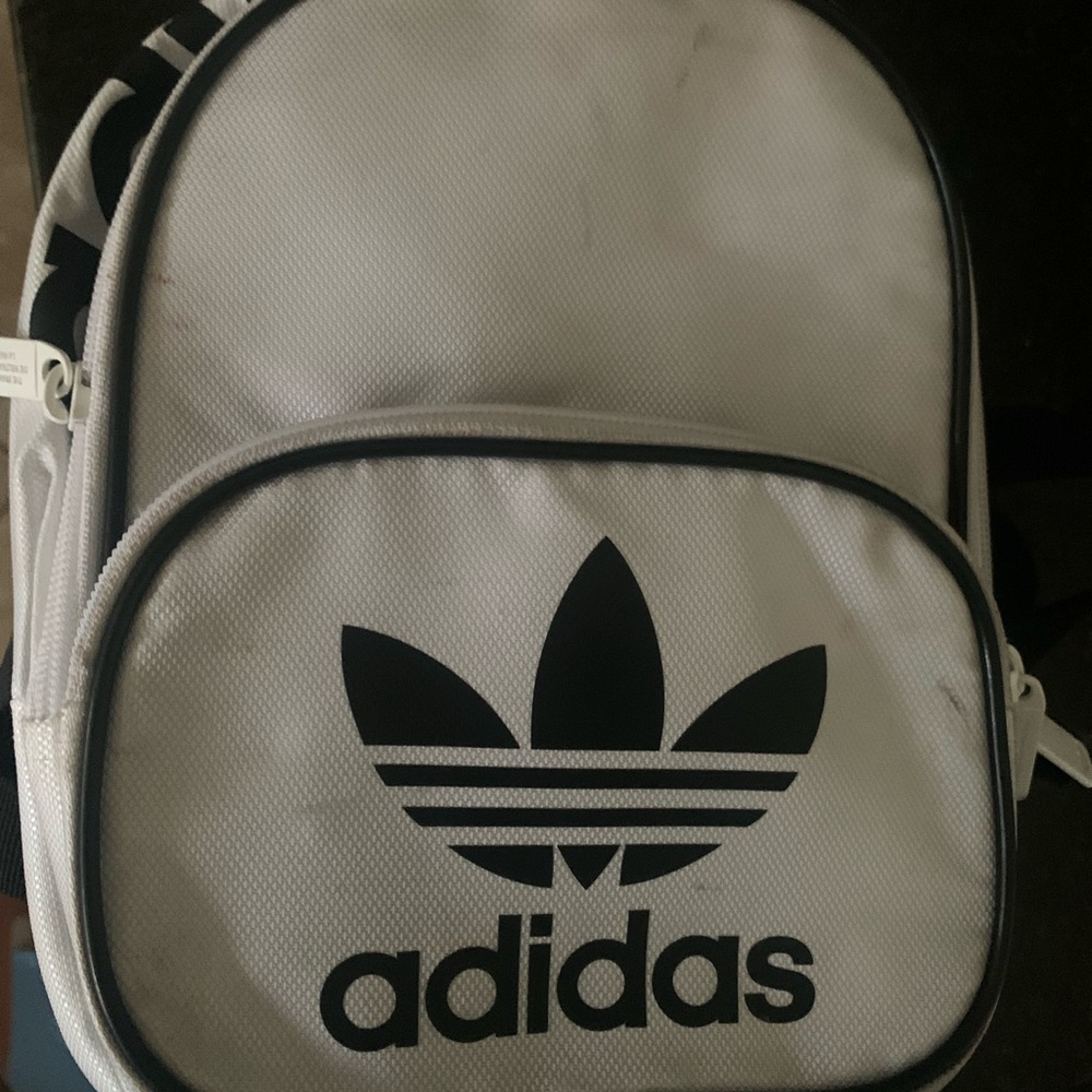 Adidas Classic White and Black Backpack